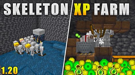 Minecraft Bedrock 1 20 Afk Skeleton Xp Farm Level Up Effortlessly Youtube