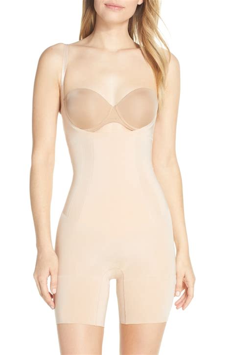 Spanx® Oncore Open Bust Mid Thigh Shaper Bodysuit Nordstrom Spanx