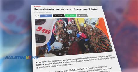 Polis Buka Dua Kertas Siasatan Kes Pemandu Rempuh Rumah Buletin Tv