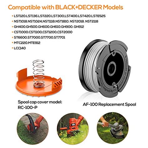 Yapeen Weed Eater Bobine De Fil Pour D Broussailleuse Black Decker