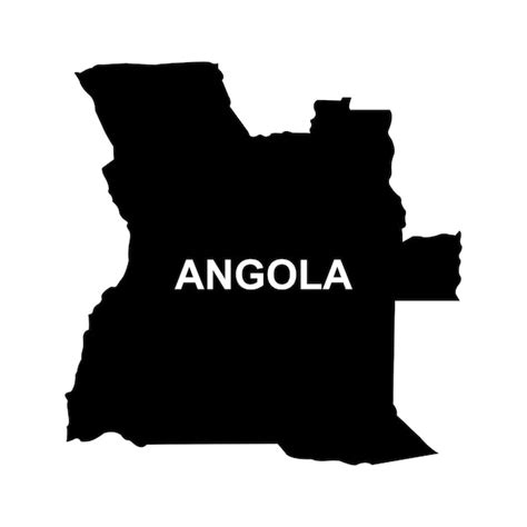 Mapa do país Angola Vetor Premium