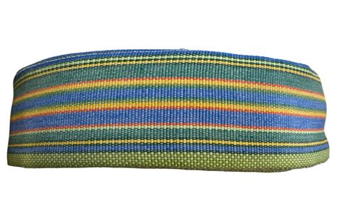 Sky Blue Lime Green Stripe Webbing Upholstery Webbing The Stripes