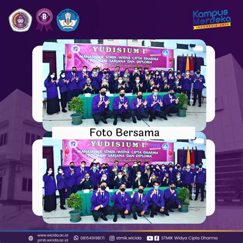 stmik widya cipta dharma gelar yudisium  semester gasal  akademik
