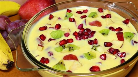 Fruit Custard Recipe Easy Dessert Recipe How To Make Fruit Custard A Custard Recipe