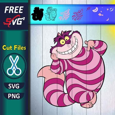 Cheshire Cat Svg Free Alice In Wonderland Svg Free Svg Files