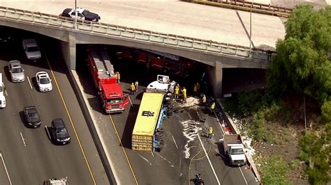 Fatal Big Rig Crash Shuts Down 710 North In Long Beach Abc7 Los Angeles