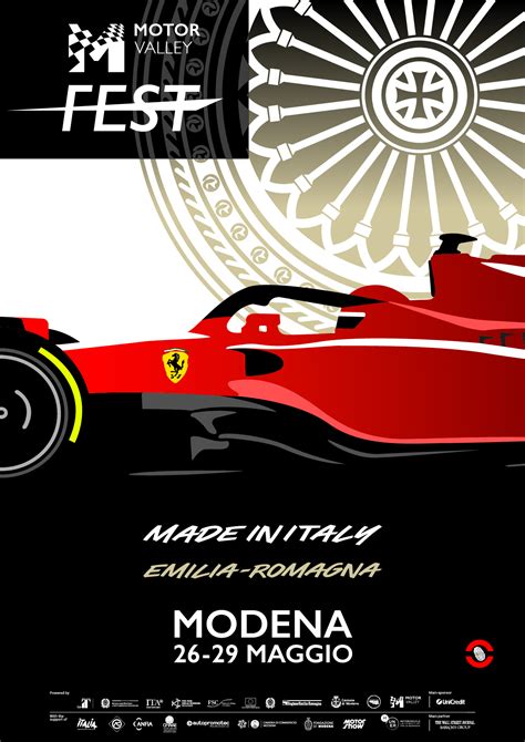 MOTOR VALLEY FEST THE ART OF INNOVATION IL POSTER UFFICIALE DELL