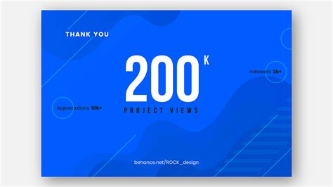 200k Project Views On Behance