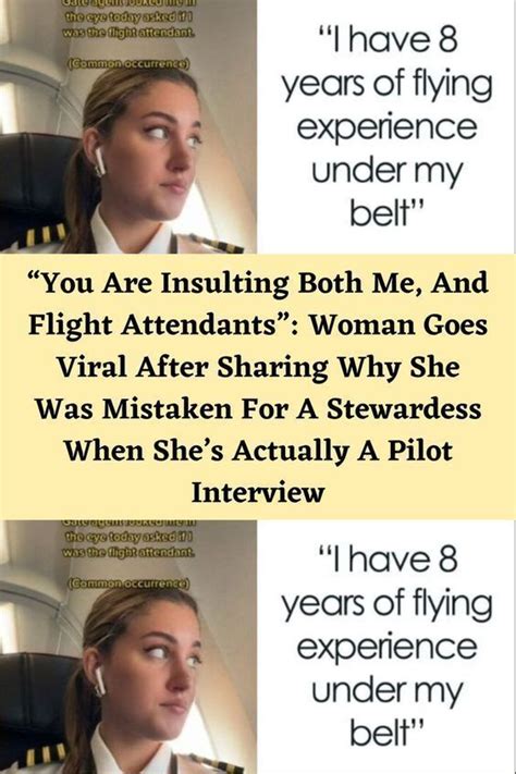 “you Are Insulting Both Me And Flight Attendants” Woman Goes Viral After Sharing Why She Was