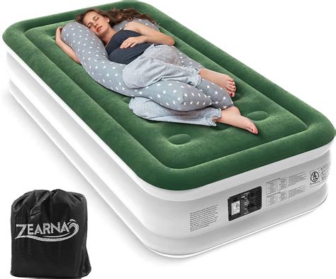 Zearna 16 Twin Size Durable Blow Up Air Mattresses Airbed With Built