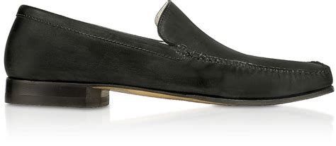 Pakerson Black Italian Handmade Leather Loafer Shoes ShopStyle