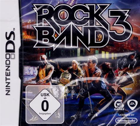 Rock Band 3 2010 Nintendo Ds Box Cover Art Mobygames