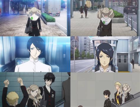 Persona 5 In Game Cutscenes Left Vs Persona 5 Anime Right R