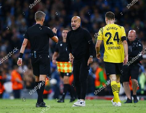 Manchester City Manager Pep Guardiola Furious Editorial Stock Photo