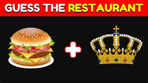 Can You Guess The Fast Food Restaurant By Emojis Fast Food