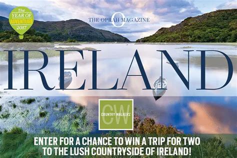 Oprah Magazine Country Walkers Ireland Sweepstakes | SweepstakeBible