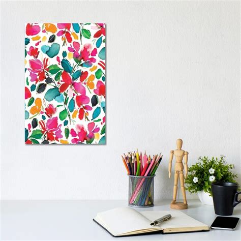 ClassicLiving Blooms I By Joy Ting Wrapped Canvas Gallery Wrapped