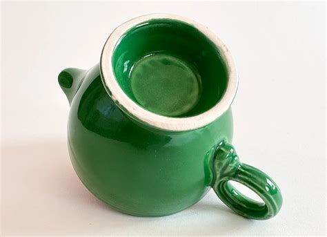 Medium Green Vintage Fiesta Creamer