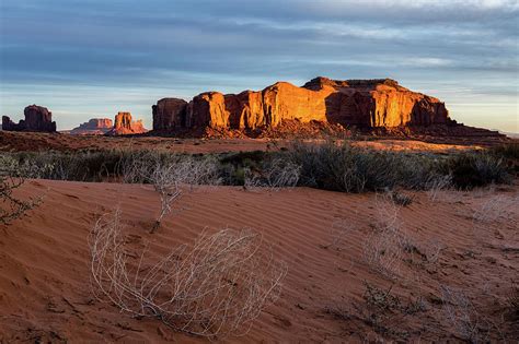 Sunrise Monument Valley Az Rock Formation Photograph By Tibor Vari