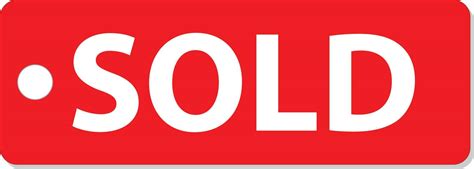 sold icon sold tag sign flat style  vector art  vecteezy