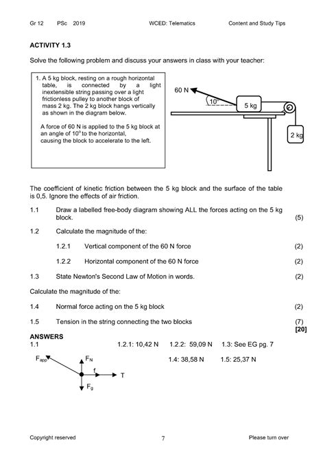 Physical Sciences Resource 2019 P7 Gr 12 PSc 2019 WCED Telematics