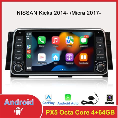 Android 12 Car Radio Stereo For Nissan Kicks Micra 2014 Touch Screen