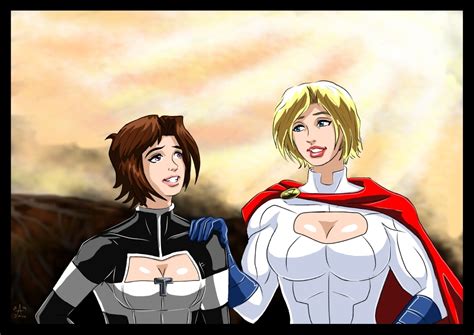 Public Enemies Powergirl And Captain Atom 2003 By Adamantis On Deviantart