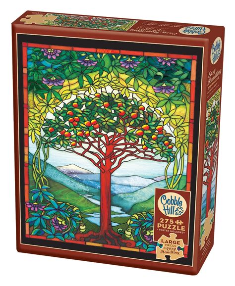 Tree Of Life Stained Glass Large Format 275 Piece Puzzle Grandrabbit S Toys In Boulder Colorado