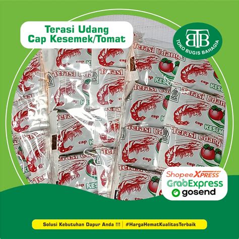 Jual Terasi Udang Cap Tomat Isi 10 Bungkus Murah Makassar Shopee