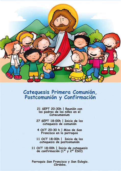 Catequesis de Primera Comunión Postcomunión y confirmación Diócesis