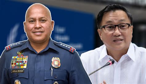 Friendship Goals Bato Dela Rosa Taps Francis Tolentino In Icc Drug War