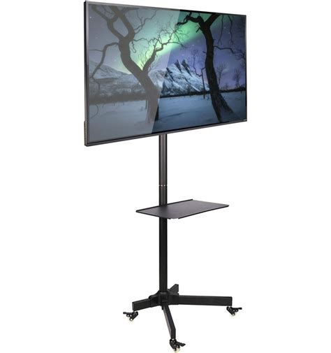 Supporto A Pavimento Con Mensola Trolley TV LCD LED Plasma 19 37