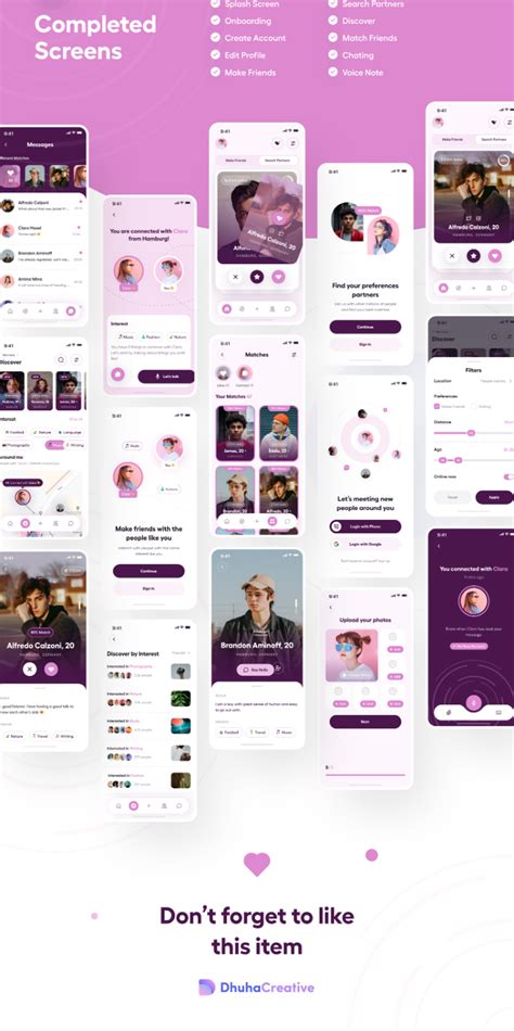 Friendzy The Ultimate Dating App Ui Kit Ui Element In 2024 Best App