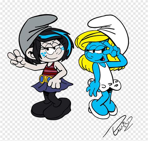 El Smurfette Grouchy Smurf Vexy Beb Pitufo Pitufos Dibujos Animados