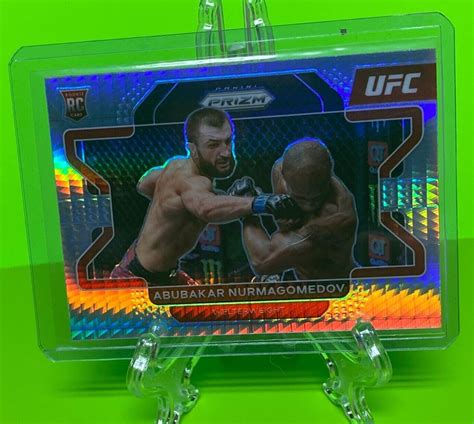 Abubakar Nurmagomedov 2022 Panini Prizm UFC Hyper Prizm Rookie Card SP