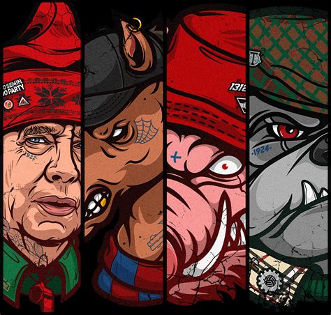 football fans' mascots :: Behance