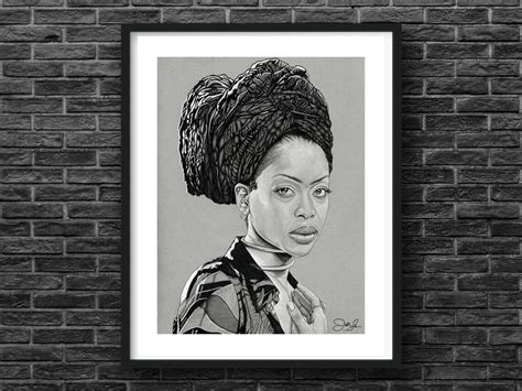 Erykah Badu Poster R B Rnb Neo Soul Wall Art Art Etsy