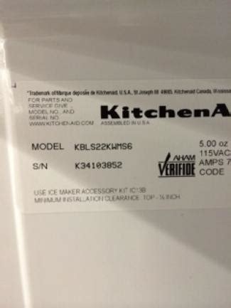 Finding The Reference Or Digit Id For Your Kitchenaid Appliance A