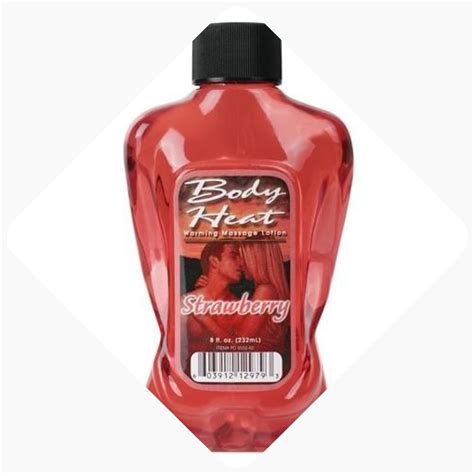 Body Heat Warming Massage Lotion 8 Fl Oz Strawberry Massage