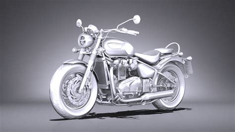 Modelo D Triumph Bonneville Speedmaster Turbosquid