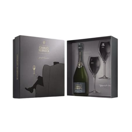 Coffret Champagne Charles Heidsieck Brut R Serve Fl Tes