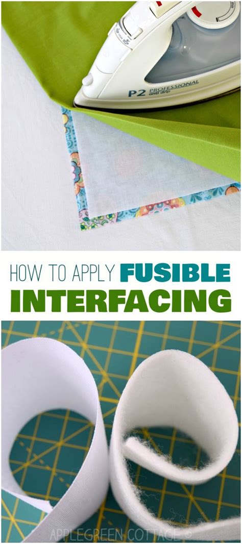 How To Apply Fusible Interfacing Sewing Tips AppleGreen Cottage