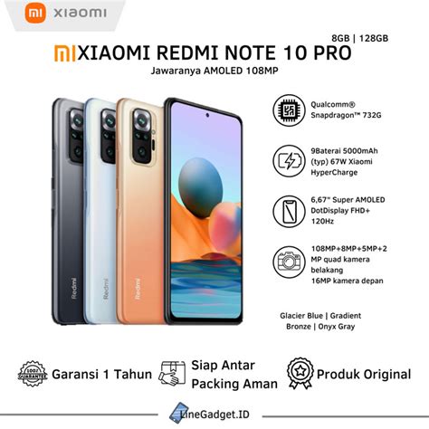 Jual Xiaomi Redmi Note Pro Ram Gb Gb Garansi Resmi Jakarta