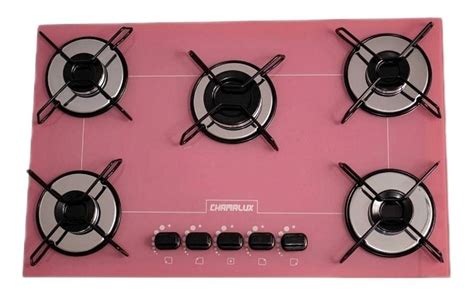 Anafe A Gas Chamalux 5 Bocas Ultra Chama Rosa 110V 220V En Precialo