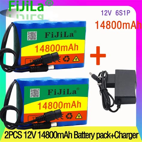 Bater A De Iones De Litio Recargable Super 12V 100 Mah Port Til 14800