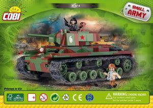 Instrukcja Cobi Set 2489 Small Army WWII KV 1