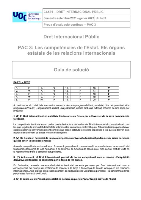 Guia Del Professor De La Soluci Pac Dret Internacional