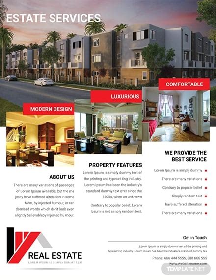 Free Real Estate Flyer Templates Word Kaesg Blog