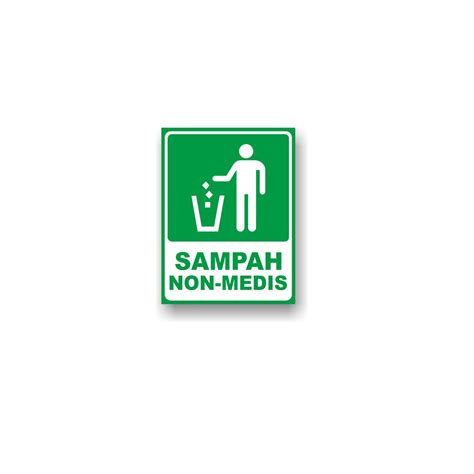 Jual Sticker Tempat Sampah Organik Non Organik Sampah Medis Shopee