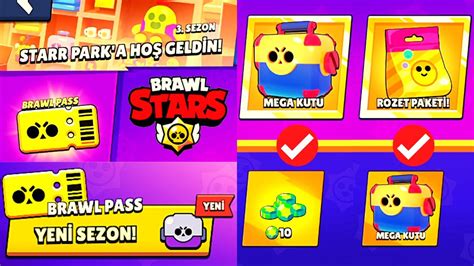 3 SEZON BRAWL PASS MEGA ve BÜYÜK KUTU AÇILIMI Brawl Stars YouTube